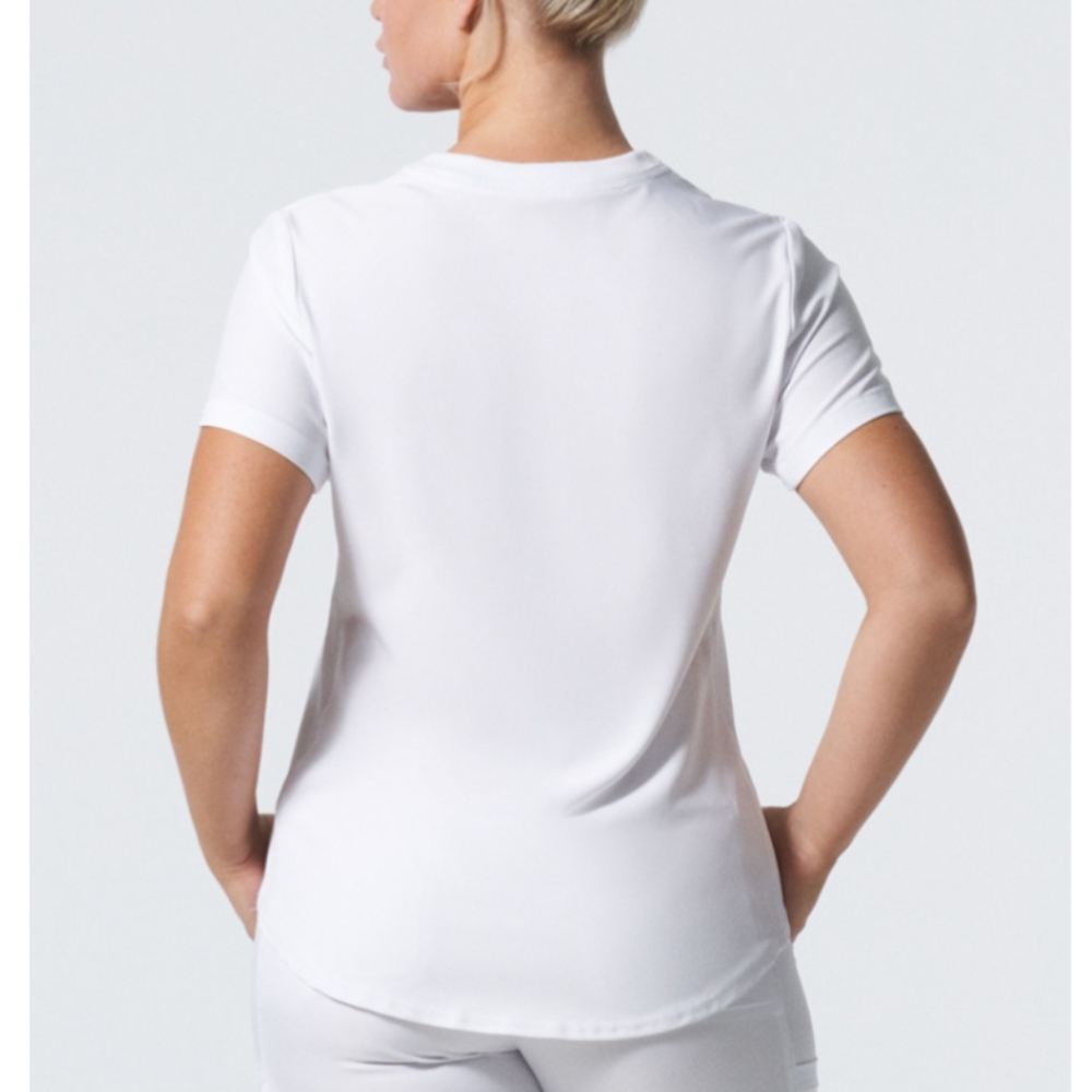 🩺 Landau Forward White Scrub Top - Picture 3 of 7